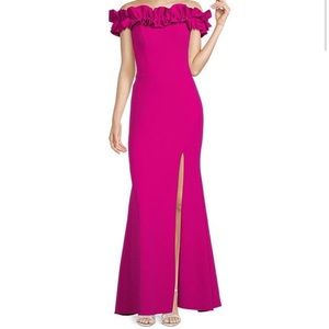 Xscape pink gown in size 14. Like new condition only worn once.